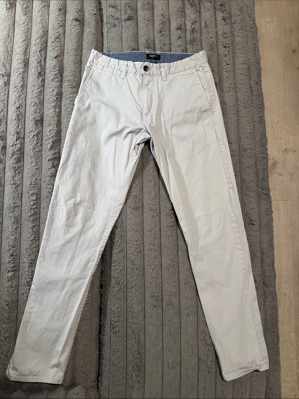 Forever 21 Light Cream Chino Pants